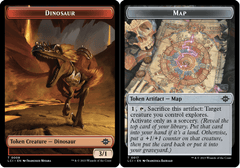 Dinosaur (0009) // Map (0017) Double-Sided Token - Foil